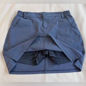 Willit Women's Outdoor Golf Casual‎ Skort Skirt Navy Blue Active Sz Large
